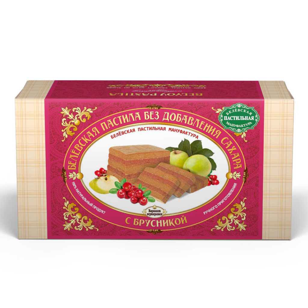 Belyov Pastila without added sugar COWBERRIES 180g